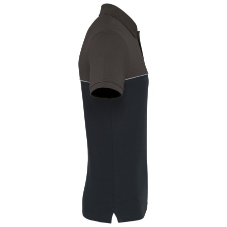 Polo bicolor ecorresponsable manga corta - Unisex