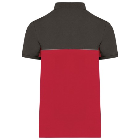 Polo bicolor ecorresponsable manga corta - Unisex