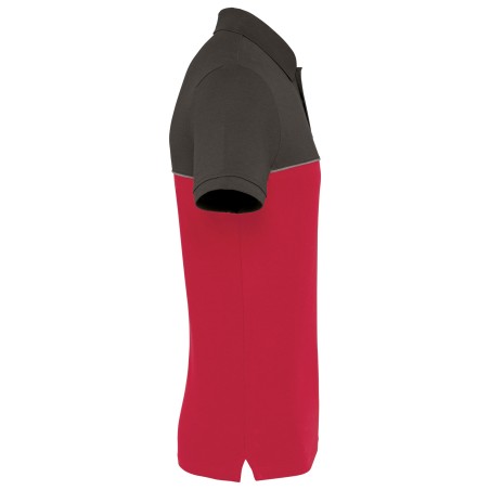 Polo bicolor ecorresponsable manga corta - Unisex