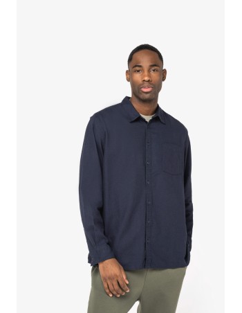 Eco-friendly men\\\'s flannel shirt