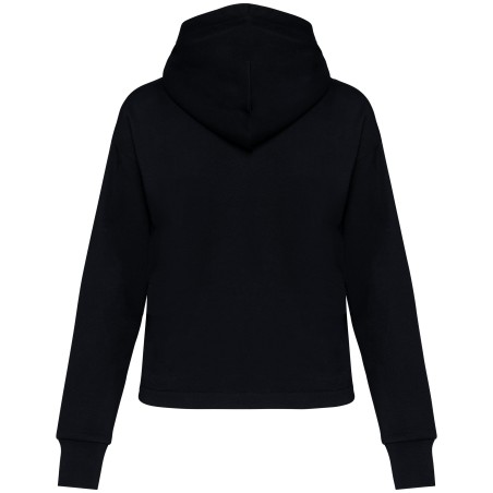 Sudadera ecorresponsable con cremallera y capucha French Terry mujer