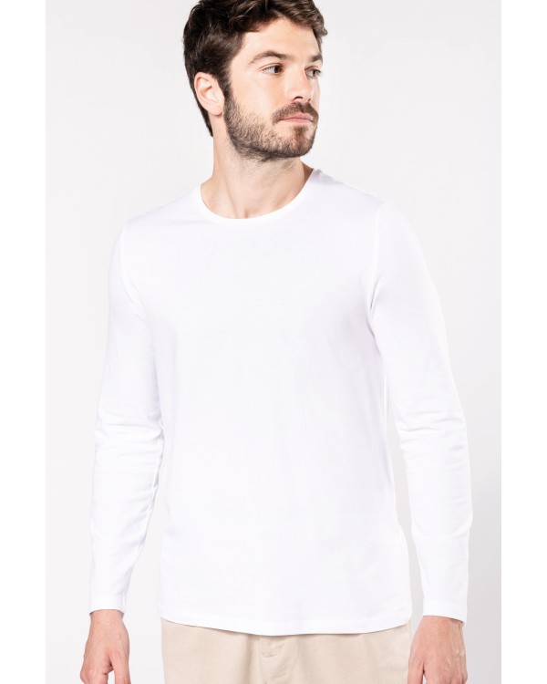 Camiseta con elastano manga larga hombre