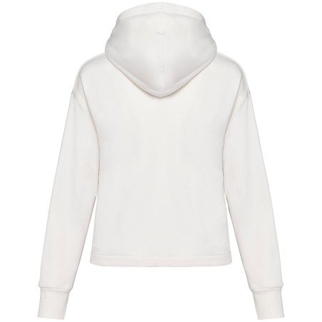 Sudadera ecorresponsable con cremallera y capucha French Terry mujer