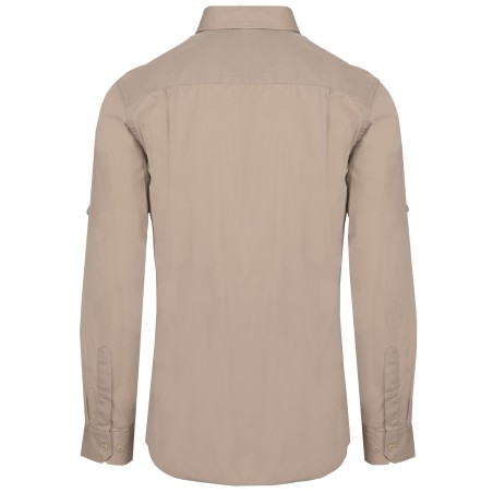 Camisa Safari manga larga hombre