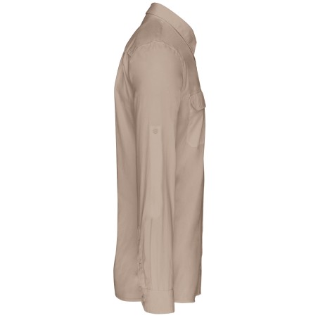 Men\\\'s long-sleeved safari shirt