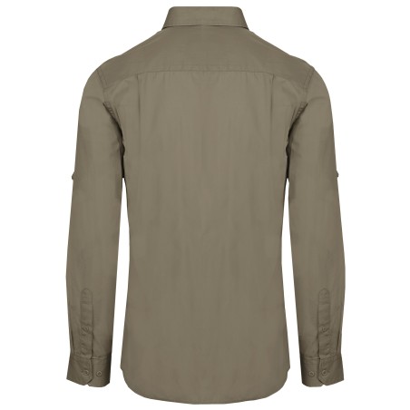 Men\\\'s long-sleeved safari shirt