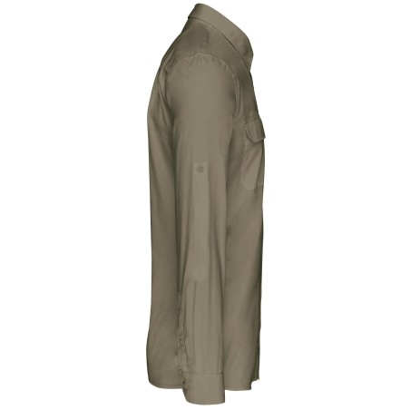 Men\\\'s long-sleeved safari shirt