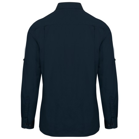 Men\\\'s long-sleeved safari shirt