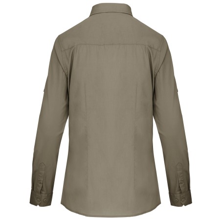 Camisa Safari manga larga mujer