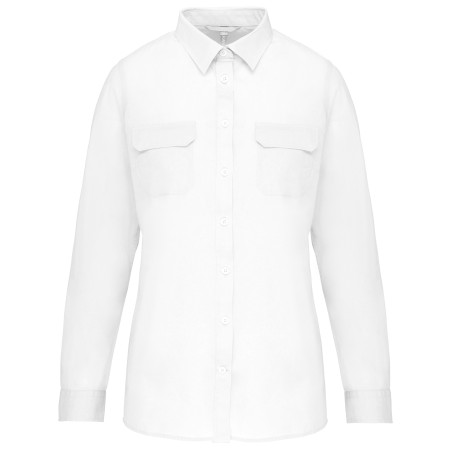 Camisa Safari manga larga mujer