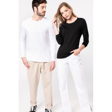 Camiseta con elastano manga larga mujer