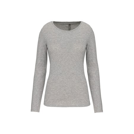 Camiseta con elastano manga larga mujer