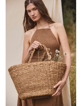 Hand-woven basket