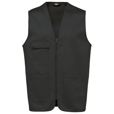 Unisex polycotton multi-pocket vest