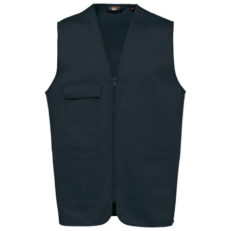 Unisex polycotton multi-pocket vest