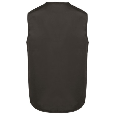 Unisex lined multi-pocket polycotton vest