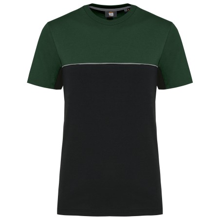 Camiseta bicolor ecorresponsable manga corta - Unisex