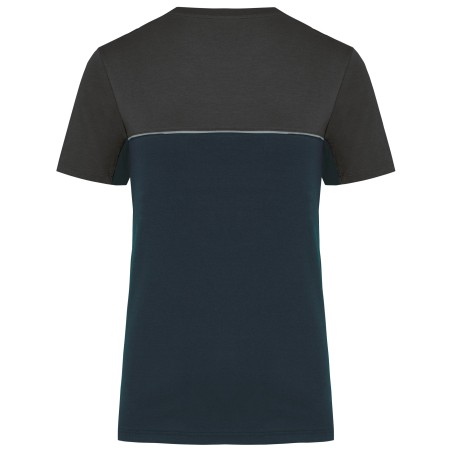 Recycled two-tone short-sleeved T-shirt