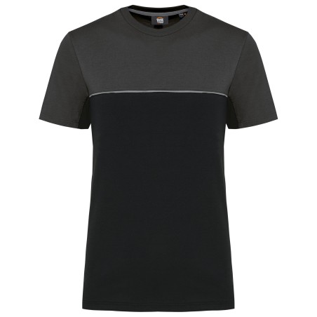 Recycled two-tone short-sleeved T-shirt