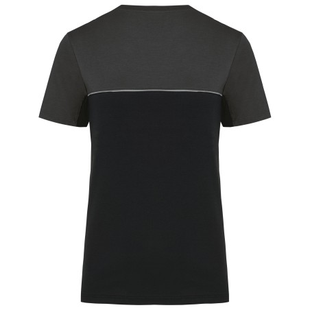 Recycled two-tone short-sleeved T-shirt