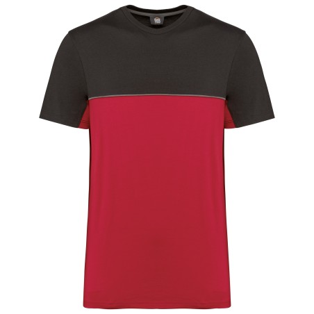 Camiseta bicolor ecorresponsable manga corta - Unisex