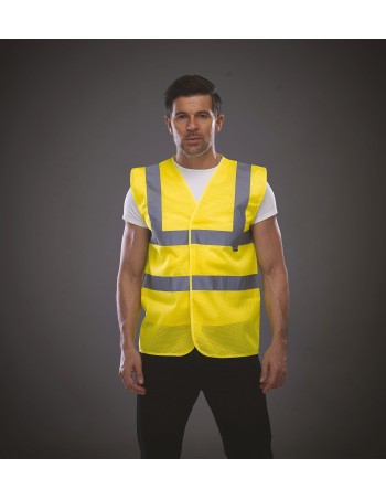 Hi-Vis Open Mesh Waistcoat