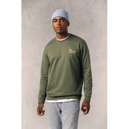 Sudadera cuello redondo reciclada unisex
