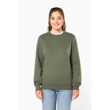 Sudadera cuello redondo reciclada unisex