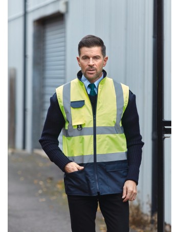 Hi-vis padded bodywarmer 2