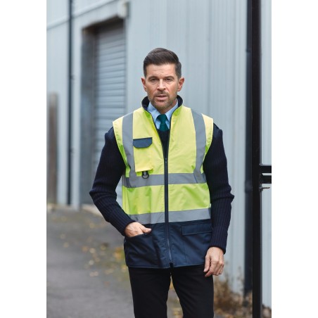 Hi-vis padded bodywarmer