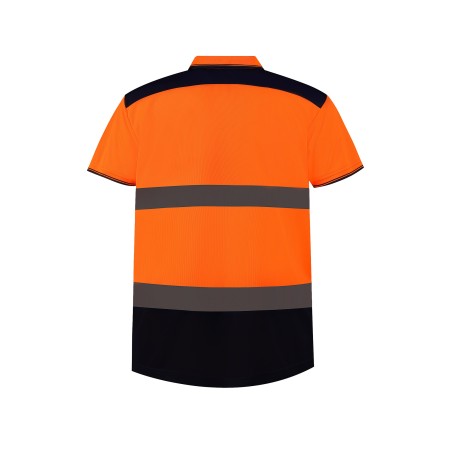 Hi-vis two-tone polo shirt