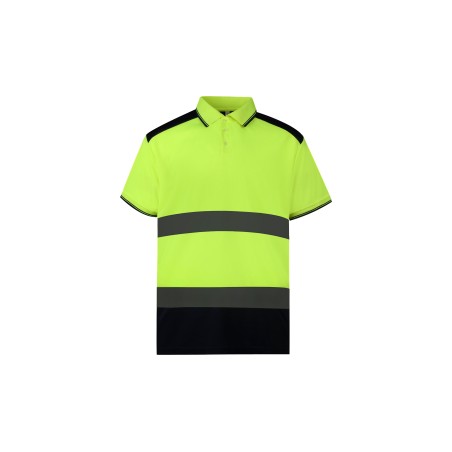 Hi-vis two-tone polo shirt