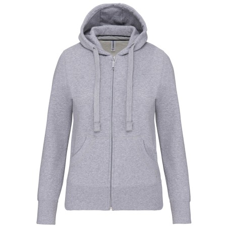 Ladies\\\' full zip hooded sweatshirt
