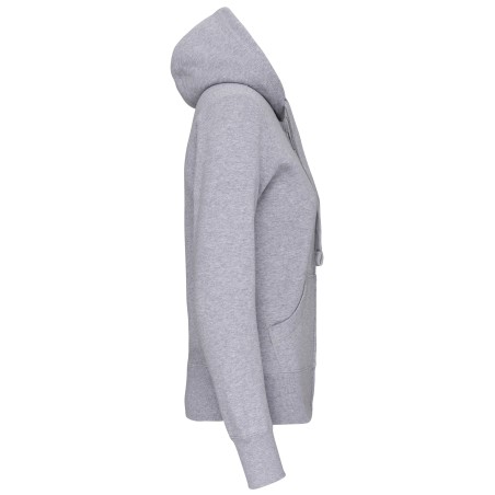 Ladies\\\' full zip hooded sweatshirt