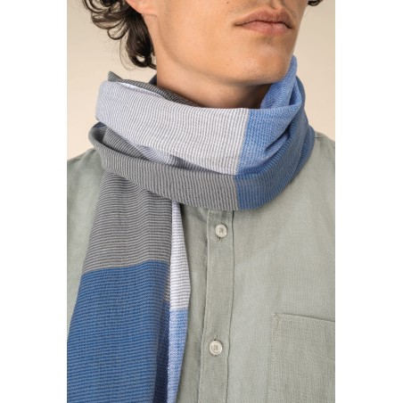 Fular a cuadros unisex