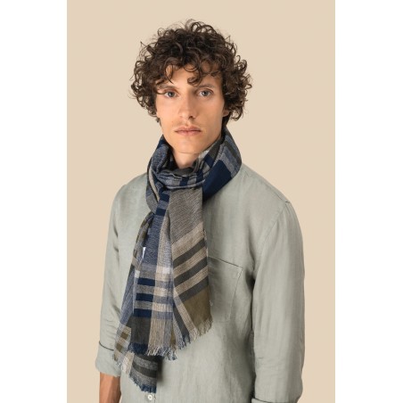 Fular a rayas y cuadros unisex