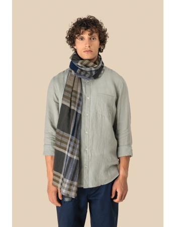 Fular a rayas y cuadros unisex 2
