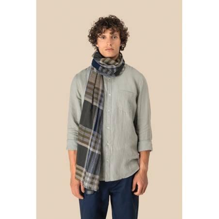 Fular a rayas y cuadros unisex