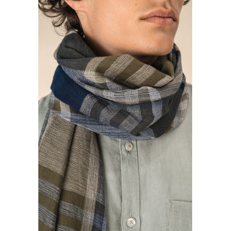 Fular a rayas y cuadros unisex