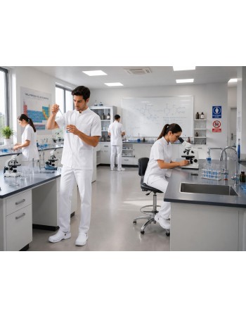 2 PIJAMAS SANITARIOS CUELLO MAO + ZUECO BLANCO SANITARIO... 2