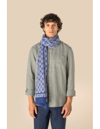 Fular con estampado floral unisex 2