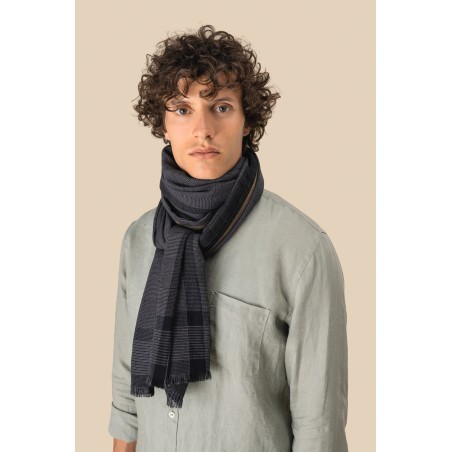 Fular a cuadros unisex