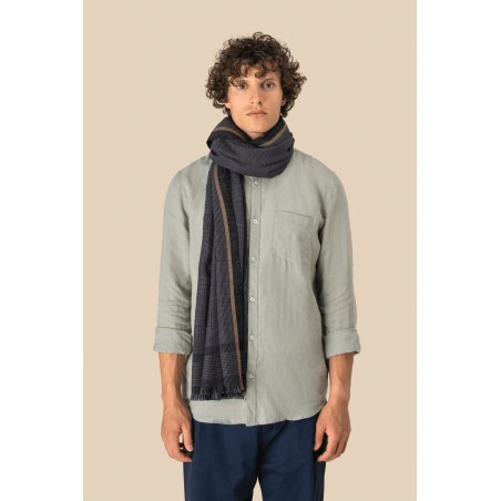 Fular a cuadros unisex