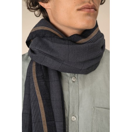 Fular a cuadros unisex