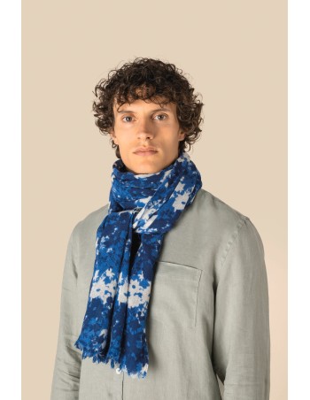 Fular con estampado floral unisex