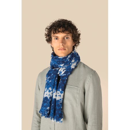 Fular con estampado floral unisex