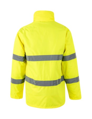 PARKA ALTA VISIBILIDAD BANDAS REFLECTANTES 2