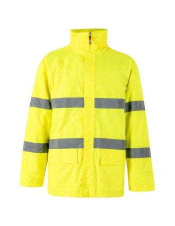 PARKA ALTA VISIBILIDAD BANDAS REFLECTANTES