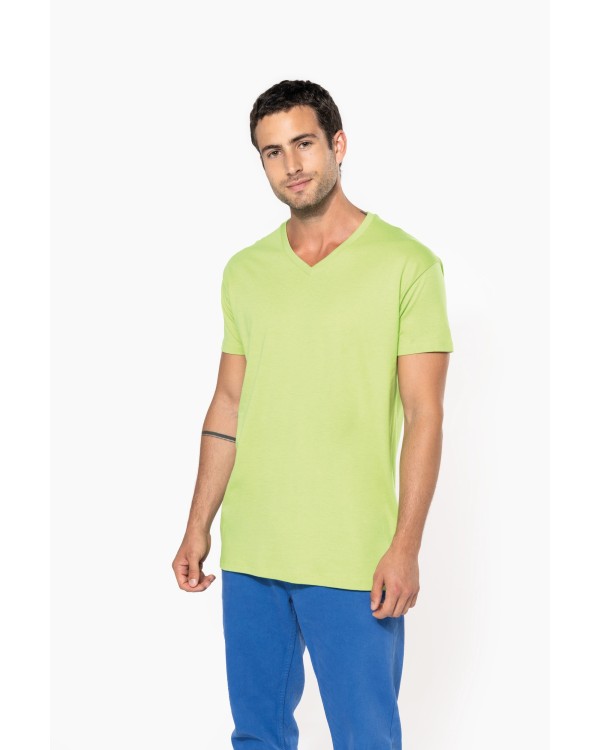 Camiseta BIO150IC cuello de pico hombre