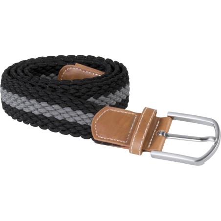 Braided elasticated belt